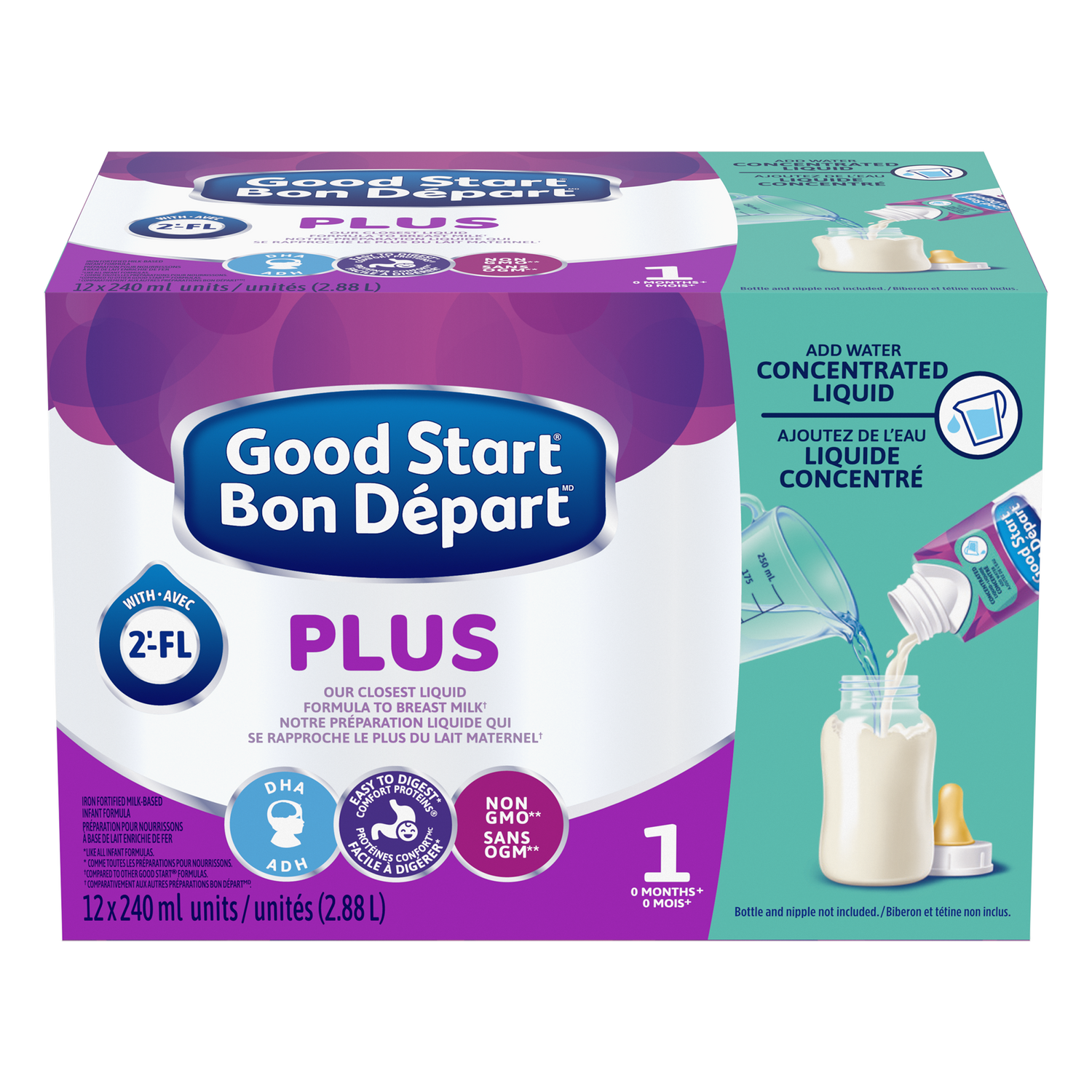 Bon DépartMD Plus 1 Préparation pour nourrissons, liquide concentré