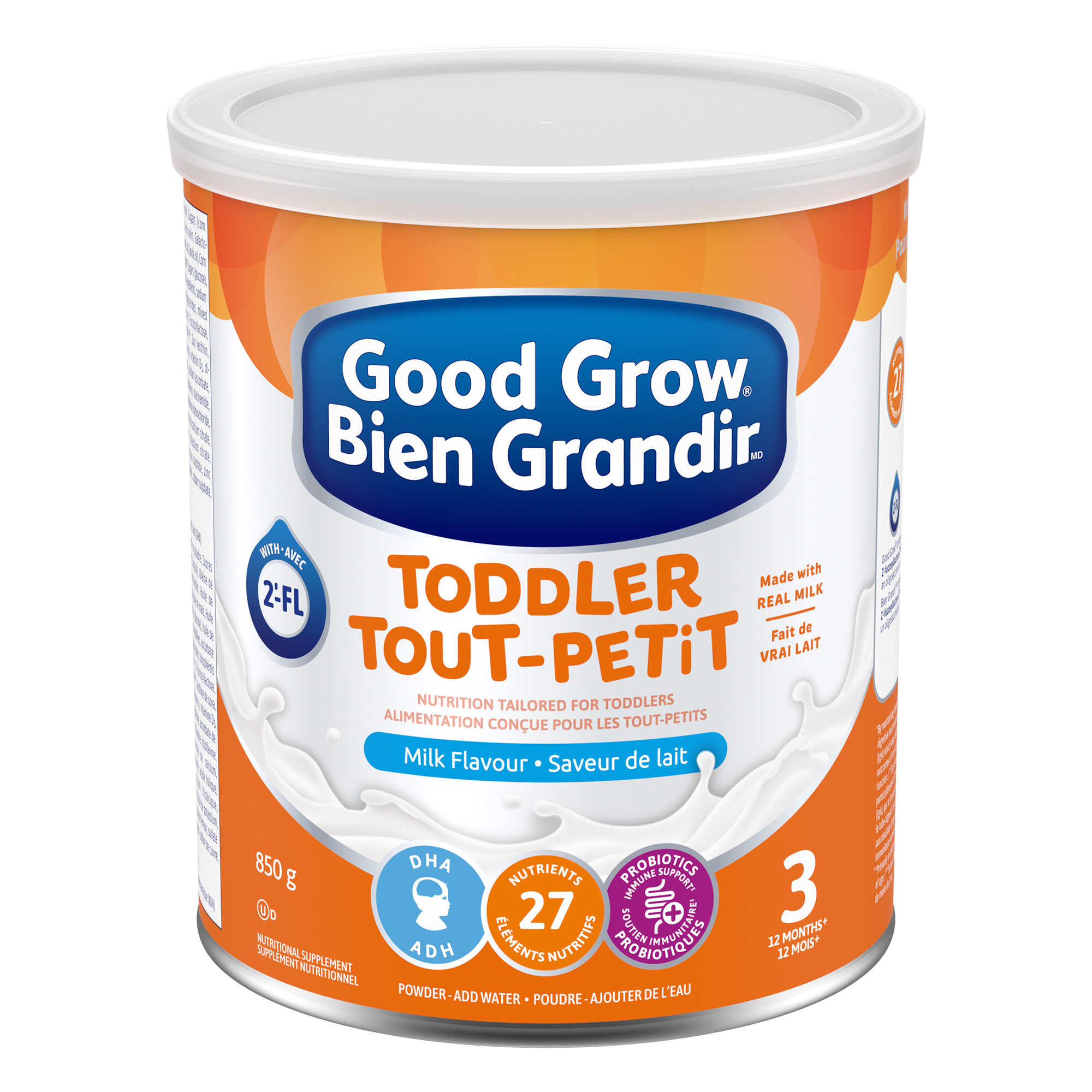 Bon goût de lait de croissance