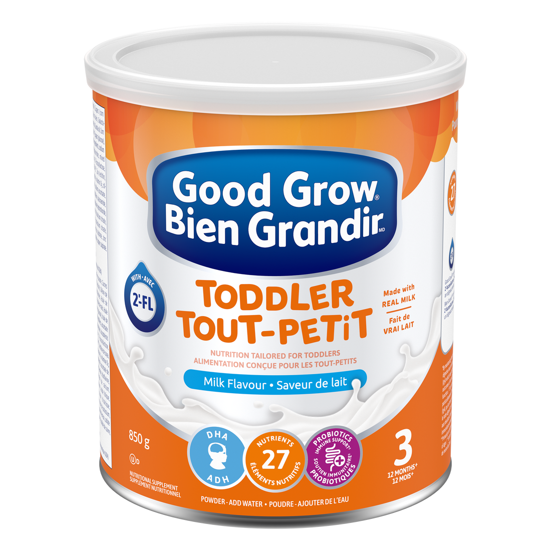 Bien Grandir🅫 saveur lait 850g.